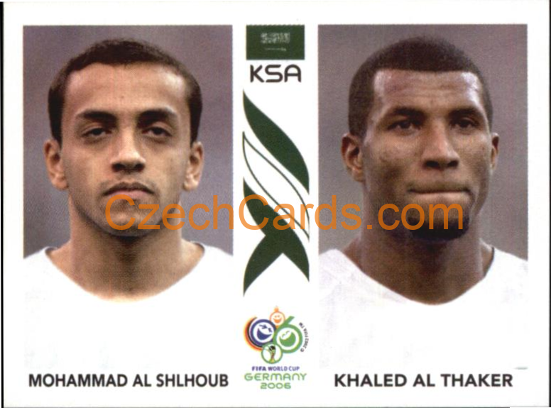 Mohammad Al Shlhoub/Khaled Al Thaker 2006 Panini FIFA WC Germany sticker #593
