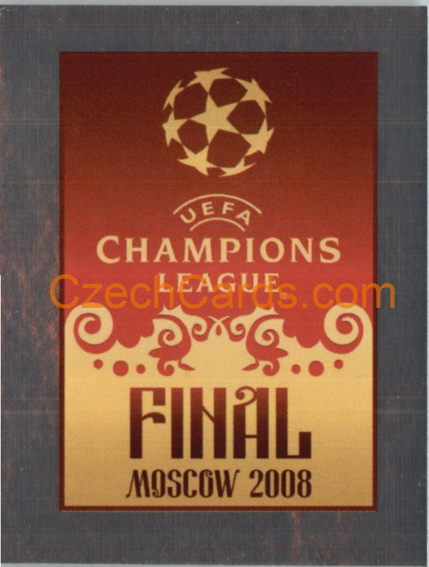 Poster Final Moscow 2008 2007/08 Panini UCL sticker metal #8