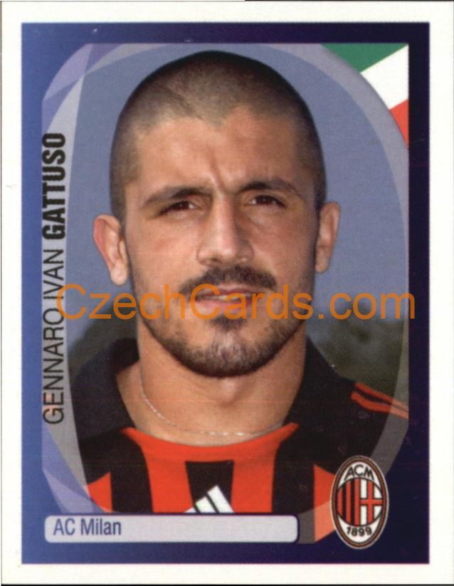 Gennaro Ivan Gattuso 2007/08 Panini UCL sticker #20