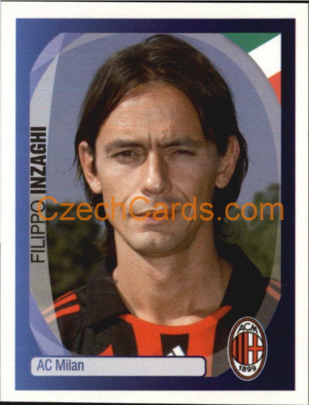 Filippo Inzaghi 2007/08 Panini UCL sticker #23