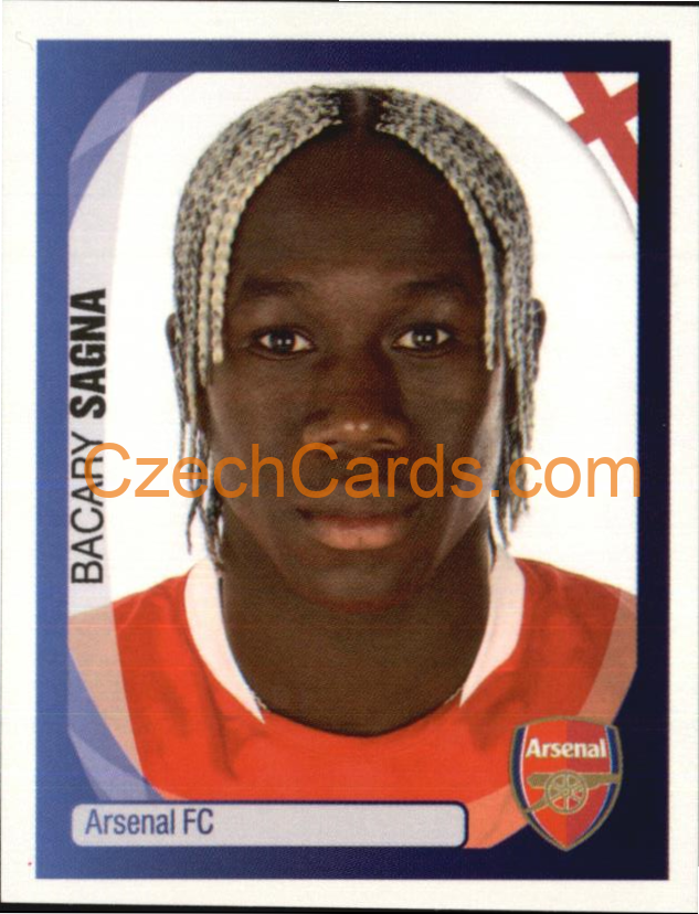 Bacary Sagna 2007/08 Panini UCL sticker #28