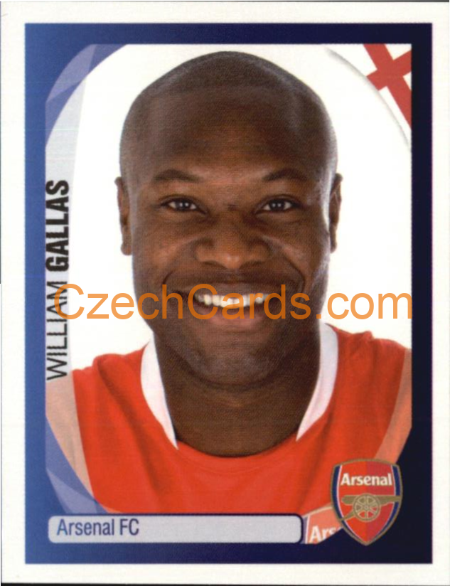 William Gallas 2007/08 Panini UCL sticker #29