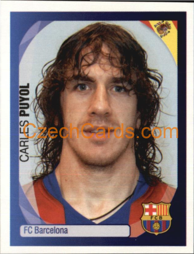 Carles Puyol 2007/08 Panini UCL sticker #48