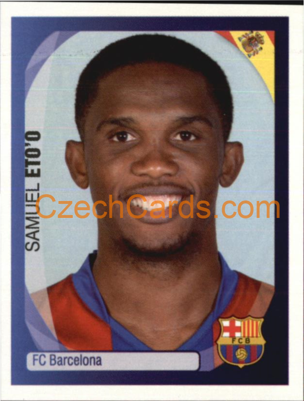 Samuel Eto'o 2007/08 Panini UCL sticker #56