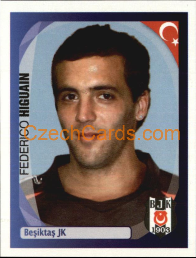 Federico Higuain 2007/08 Panini UCL sticker #93