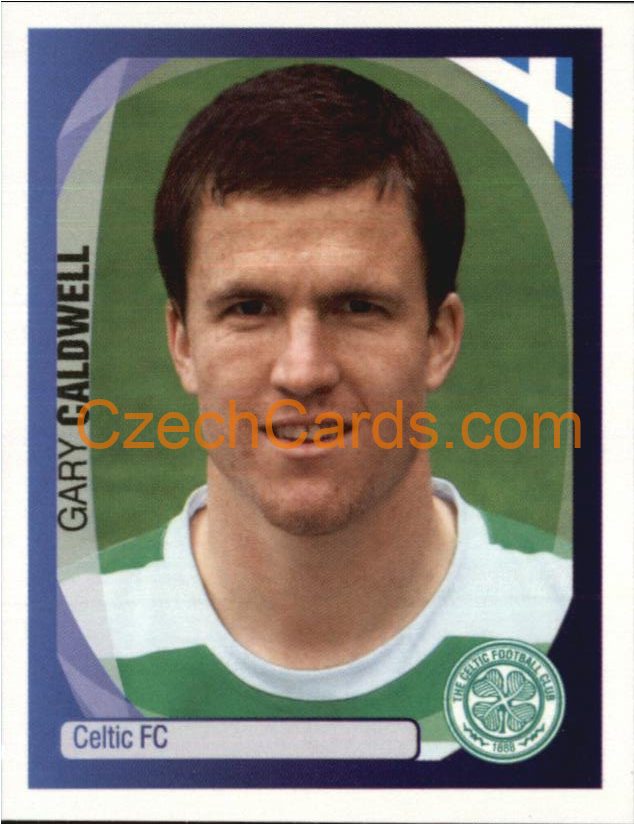 Gary Caldwell 2007/08 Panini UCL sticker #114