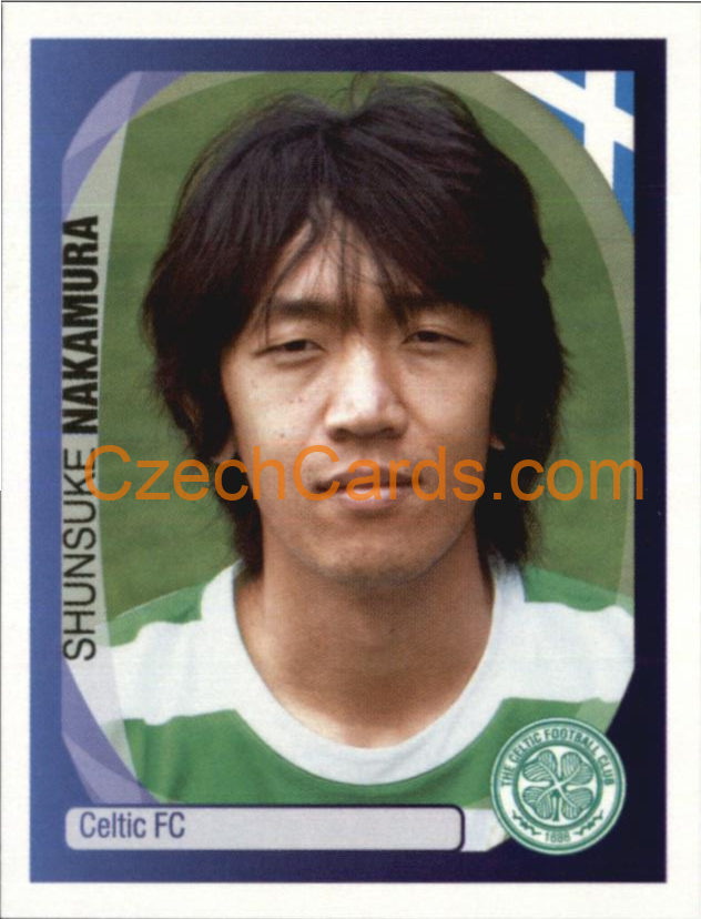 Shunsuke Nakamura 2007/08 Panini UCL sticker #119