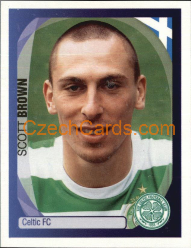 Scott Brown 2007/08 Panini UCL sticker #121