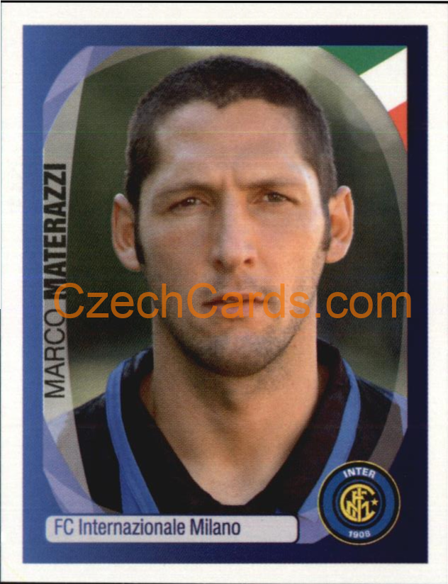 Marco Materazzi 2007/08 Panini UCL sticker #165