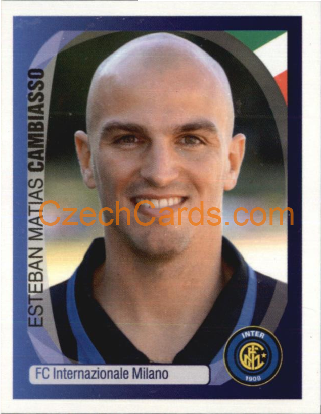 Esteban Matias Cambiasso 2007/08 Panini UCL sticker #173