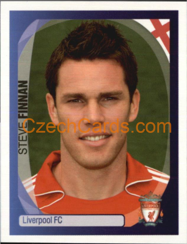 Steve Finnan 2007/08 Panini UCL sticker #198