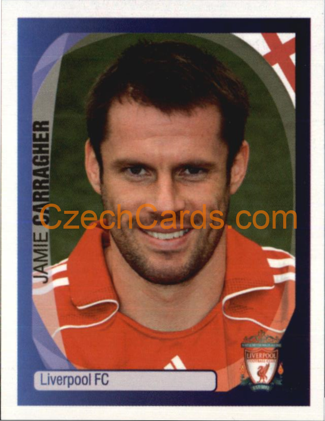 Jamie Carragher 2007/08 Panini UCL sticker #200