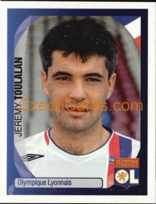 Jeremy Toulalan 2007/08 Panini UCL sticker #222