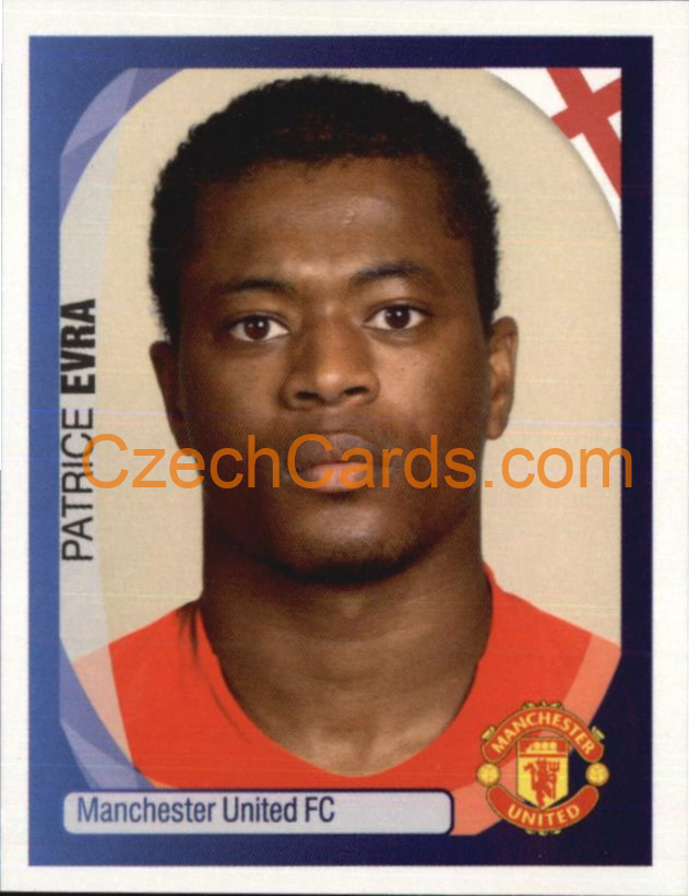 Patrice Evra 2007/08 Panini UCL sticker #233