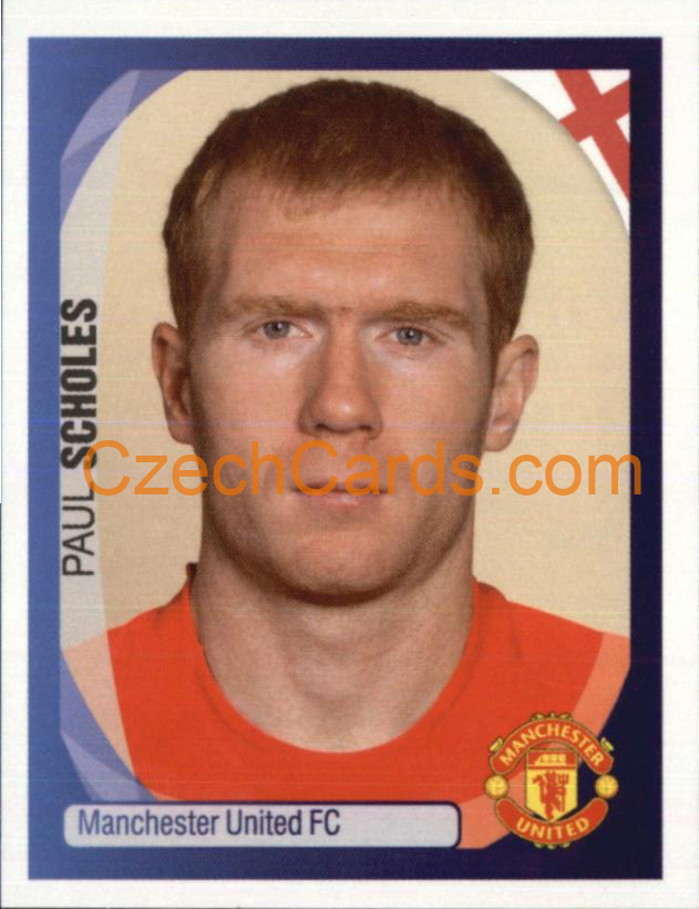 Paul Scholes 2007/08 Panini UCL sticker #238