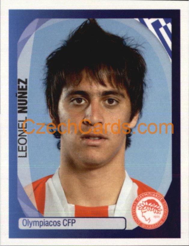 Leonel Nuñez 2007/08 Panini UCL sticker #277