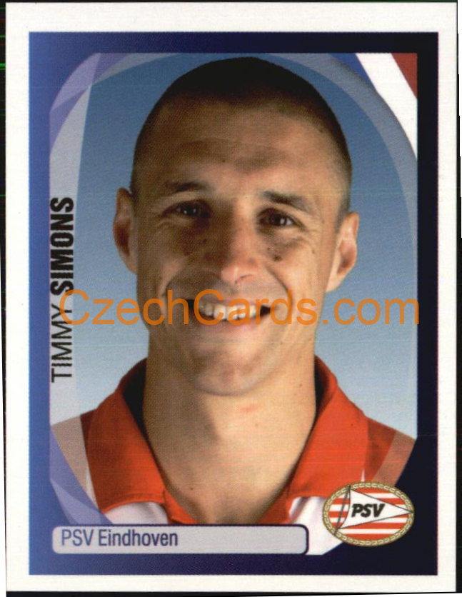 Timmy Simons 2007/08 Panini UCL sticker #306
