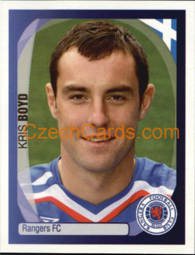 Kris Boyd 2007/08 Panini UCL sticker #330
