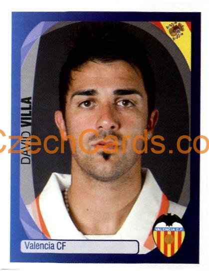 David Villa 2007/08 Panini UCL sticker #448