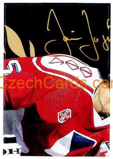 Jaromír Jágr signature 1/2 2021 Kaufland sticker #149