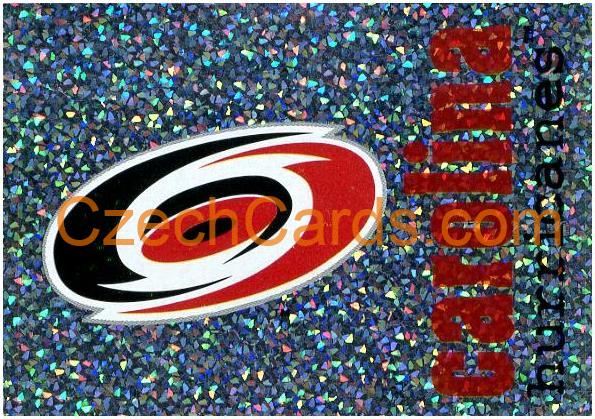 Carolina Hurricanes Logo 1998/99 Panini NHL Hockey sticker foil #23
