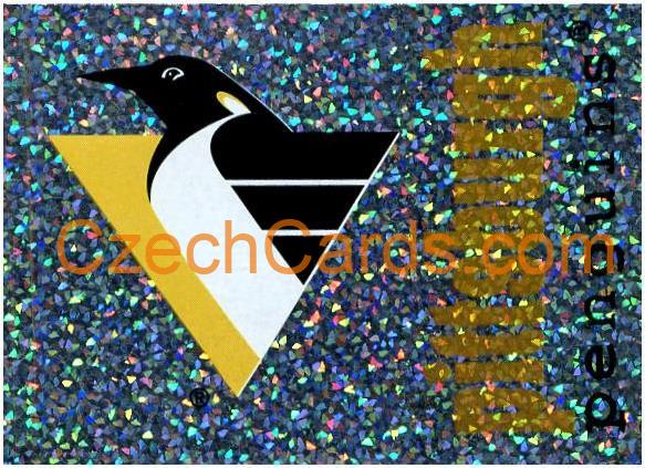 Pittsburgh Penguins Logo 1998/99 Panini NHL Hockey sticker foil #47