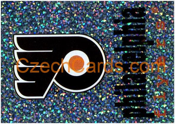 Philadelphia Flyers Logo 1998/99 Panini NHL Hockey sticker foil #87