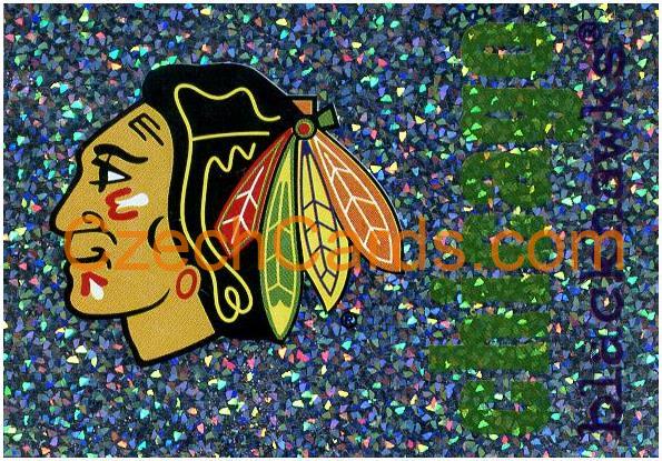 Chicago Blackhawks Logo 1998/99 Panini NHL Hockey sticker foil #111