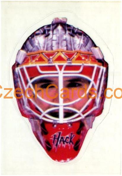 Jeff Hackett 1998/99 Panini NHL Hockey sticker mask #115