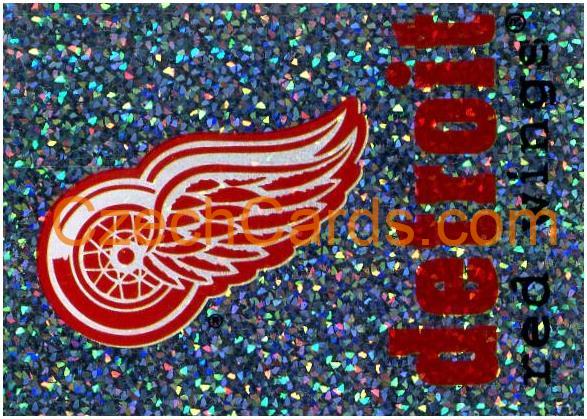 Detroit Red Wings Logo 1998/99 Panini NHL Hockey sticker shiny #127