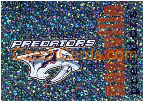 Nashville Predators Logo 1998/99 Panini NHL Hockey sticker shiny #136