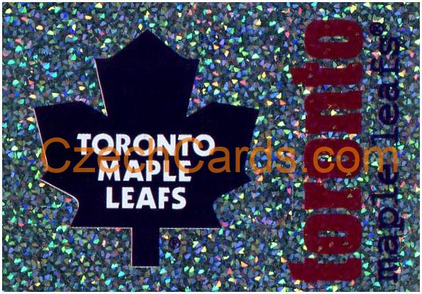 Toronto Maple Leafs Logo 1998/99 Panini NHL Hockey sticker shiny #159
