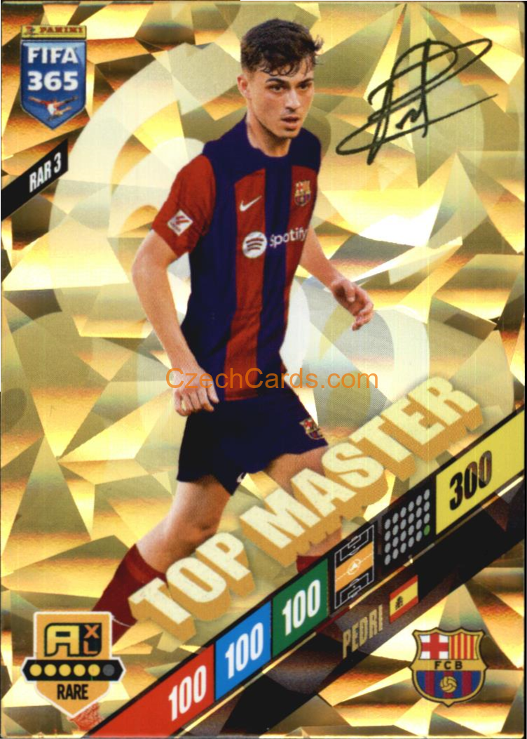 Pedri 2024 Panini FIFA 365  Adrenalyn XL Top Master RAR3