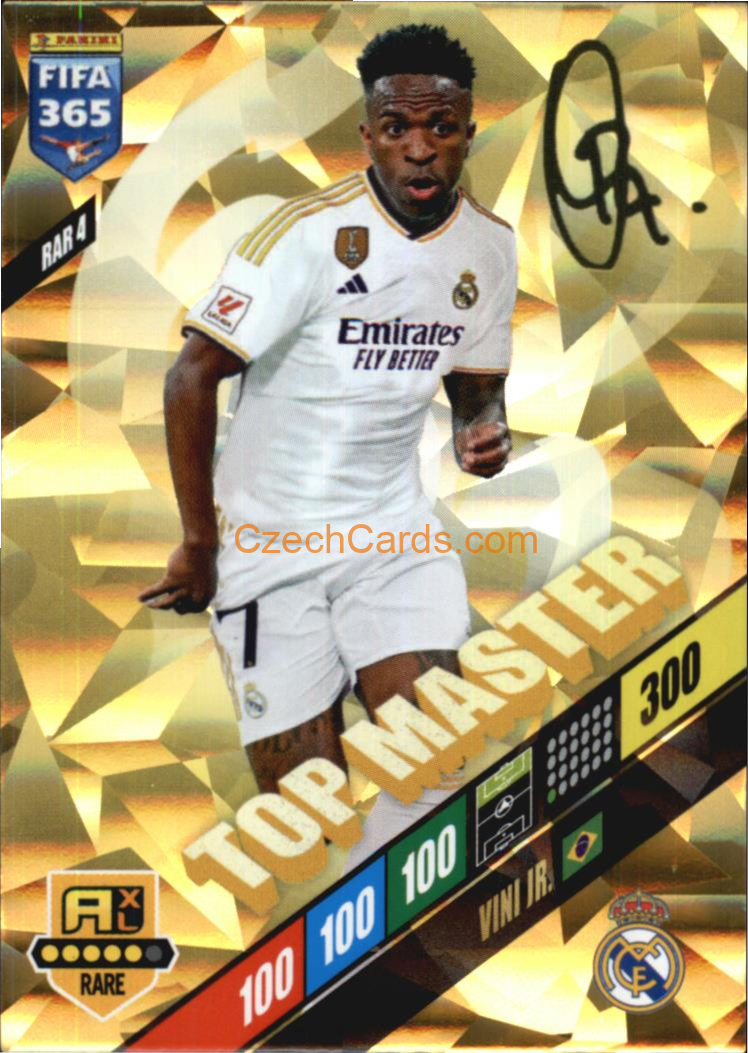 Vini Jr. 2024 Panini FIFA 365  Adrenalyn XL Top Master RAR4