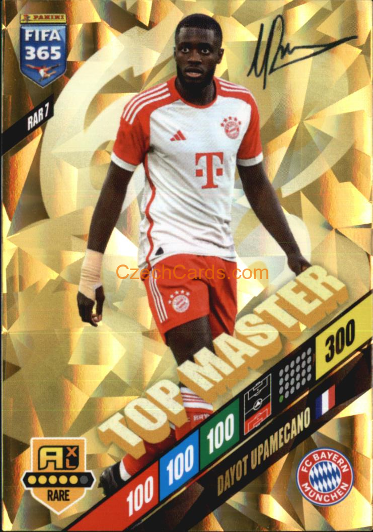 Dayot Upamecano 2024 Panini FIFA 365  Adrenalyn XL Top Master RAR7