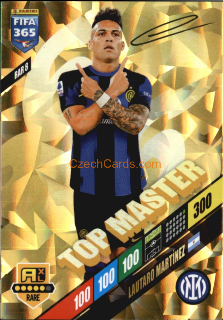 Lautaro Martínez 2024 Panini FIFA 365  Adrenalyn XL Top Master RAR8