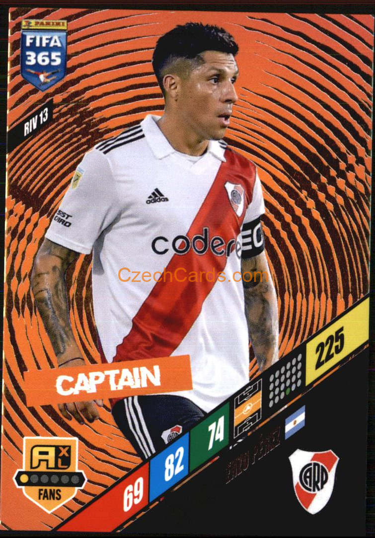 Enzo Pérez 2024 Panini FIFA 365  Adrenalyn XL Captain RIV13