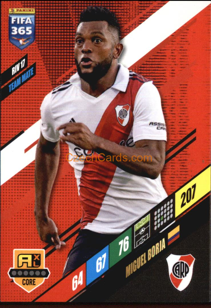 Miguel Borja 2024 Panini FIFA 365  Adrenalyn XL RIV17