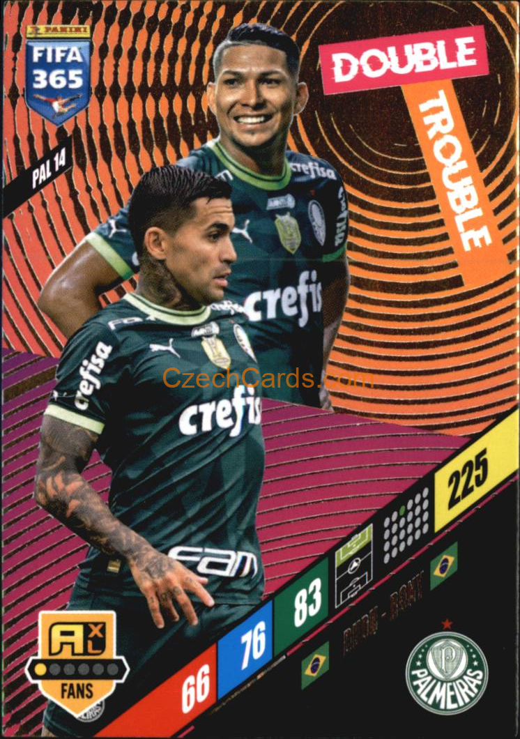 Dudu / Rony 2024 Panini FIFA 365  Adrenalyn XL Double Trouble PAL14