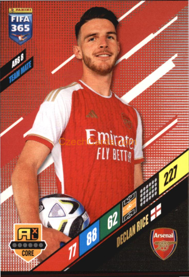 Declan Rice 2024 Panini FIFA 365  Adrenalyn XL ARS8