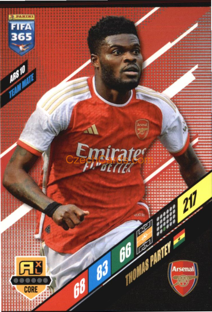 Thomas Partey 2024 Panini FIFA 365  Adrenalyn XL ARS10