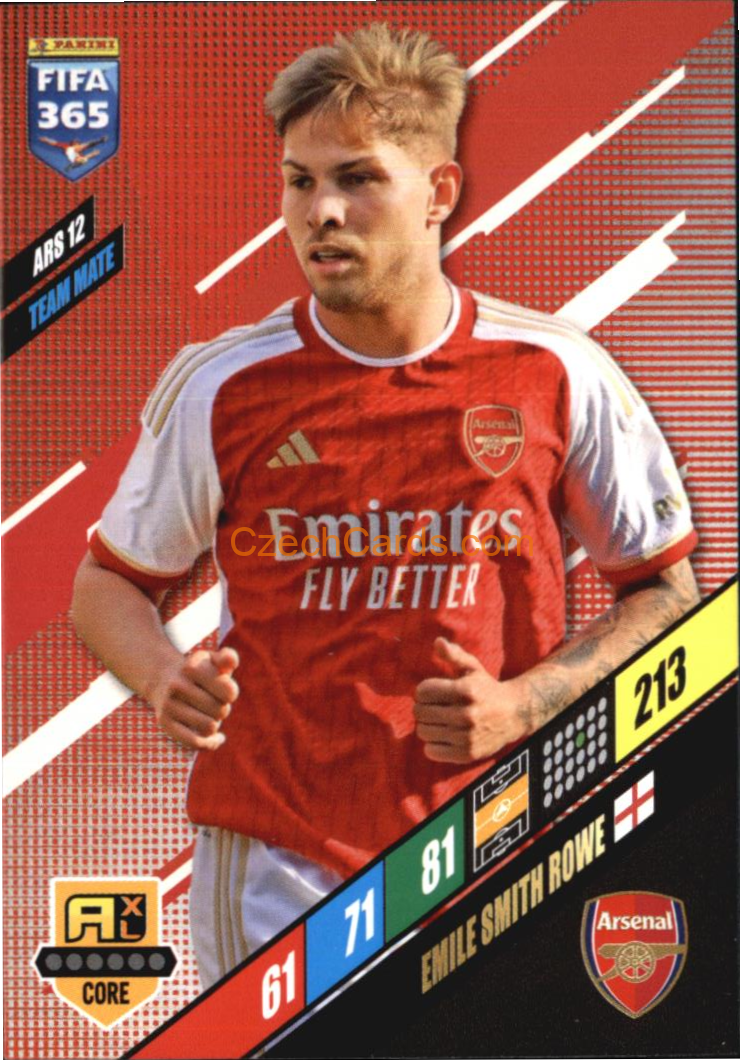 Emile Smith Rowe 2024 Panini FIFA 365  Adrenalyn XL ARS12