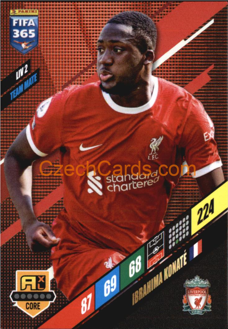 Ibrahima Konaté 2024 Panini FIFA 365  Adrenalyn XL LIV2