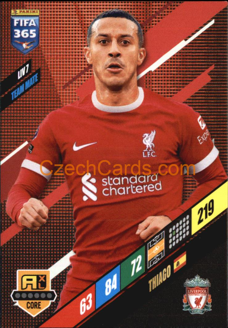 Thiago 2024 Panini FIFA 365  Adrenalyn XL LIV7