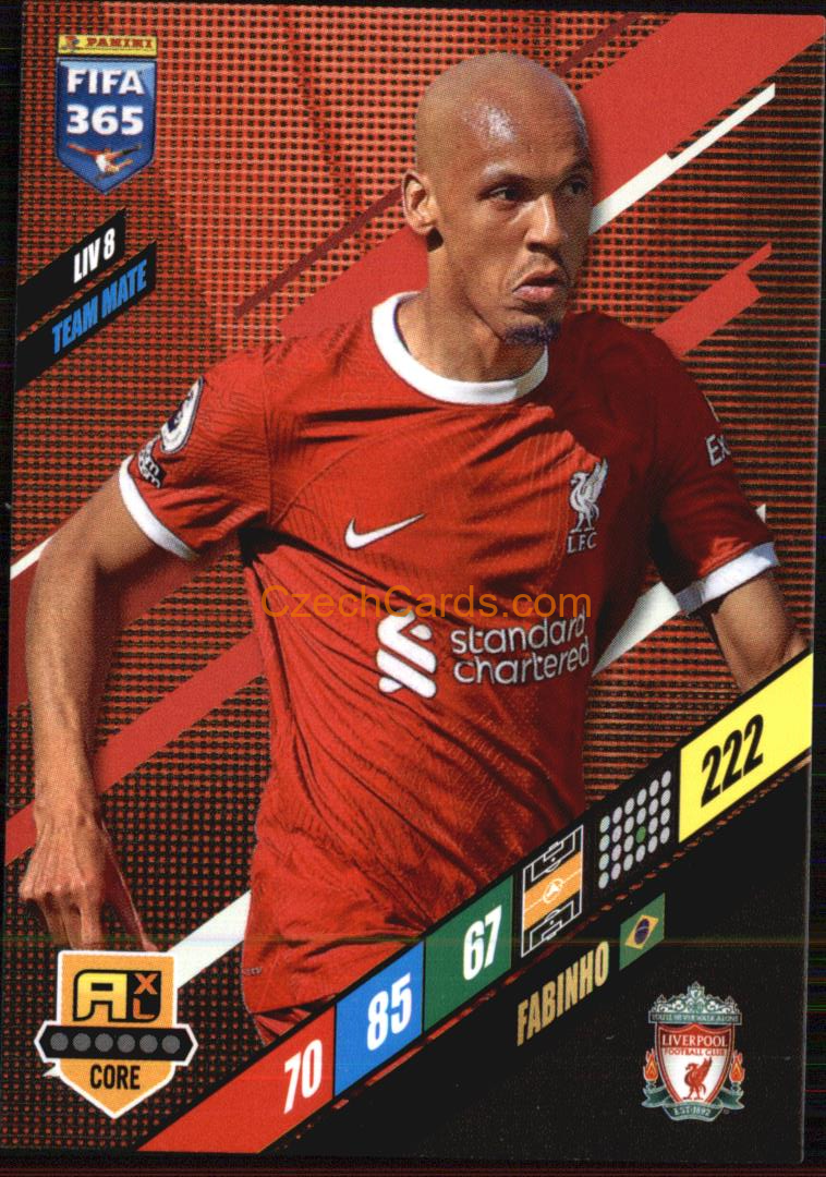 Fabinho 2024 Panini FIFA 365  Adrenalyn XL LIV8