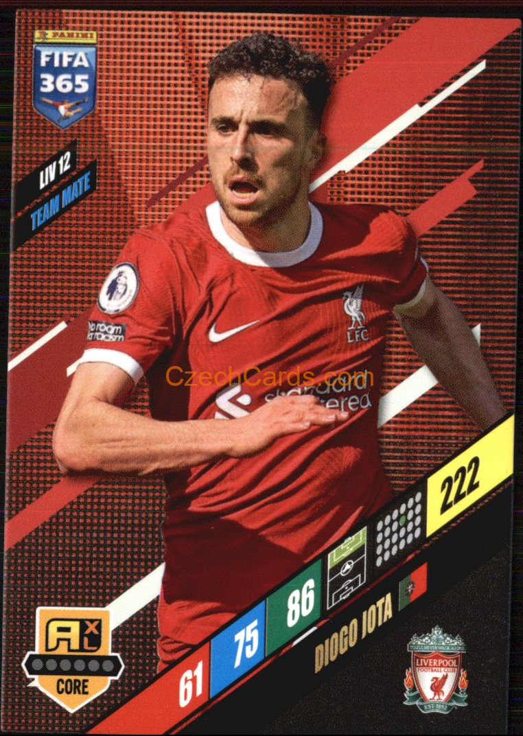 Diogo Jota 2024 Panini FIFA 365  Adrenalyn XL LIV12