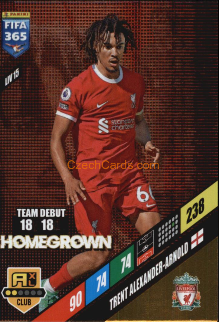 Trent Alexander-Arnold 2024 Panini FIFA 365  Adrenalyn XL Homegrown LIV15