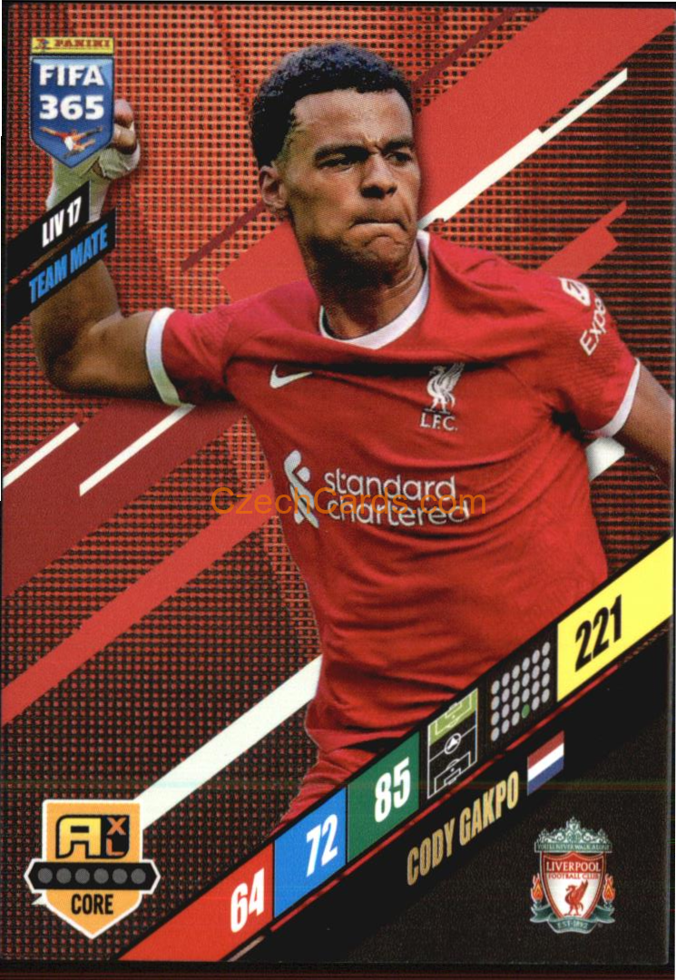 Cody Gakpo 2024 Panini FIFA 365  Adrenalyn XL LIV17