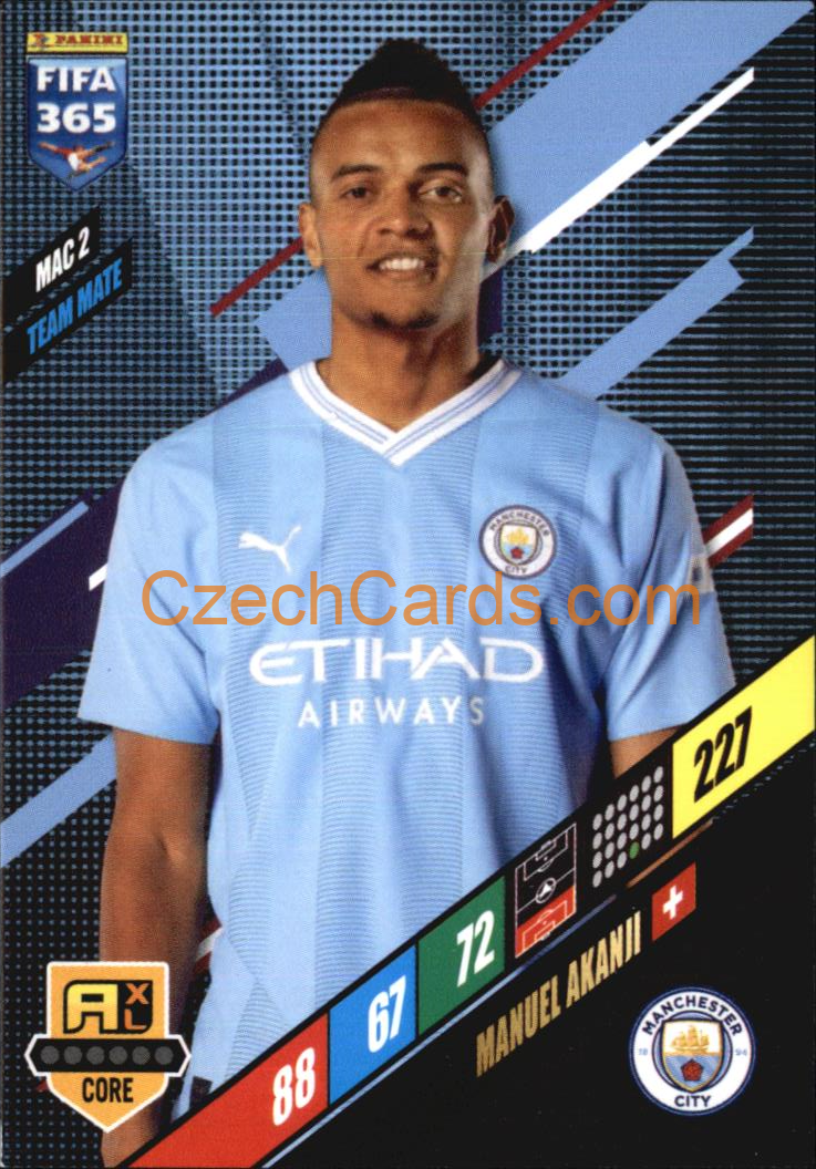 Manuel Akanji 2024 Panini FIFA 365  Adrenalyn XL MAC2