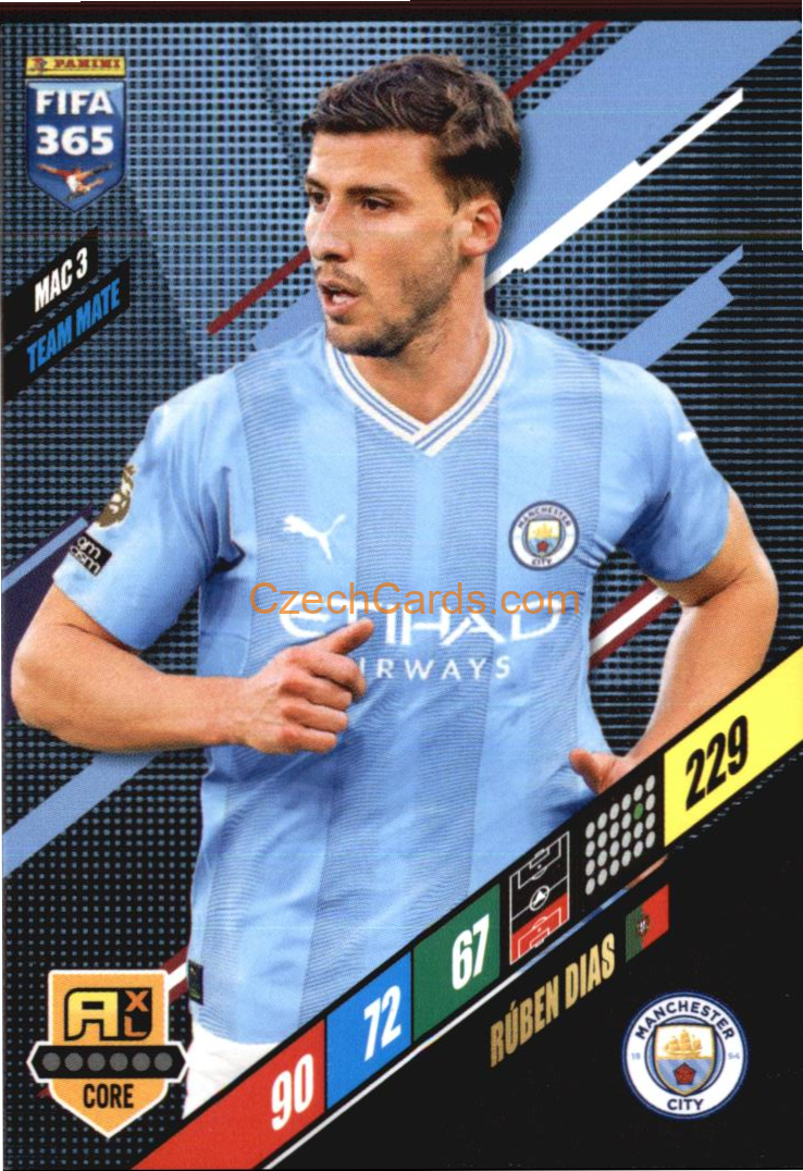 Rúben Dias 2024 Panini FIFA 365  Adrenalyn XL MAC3
